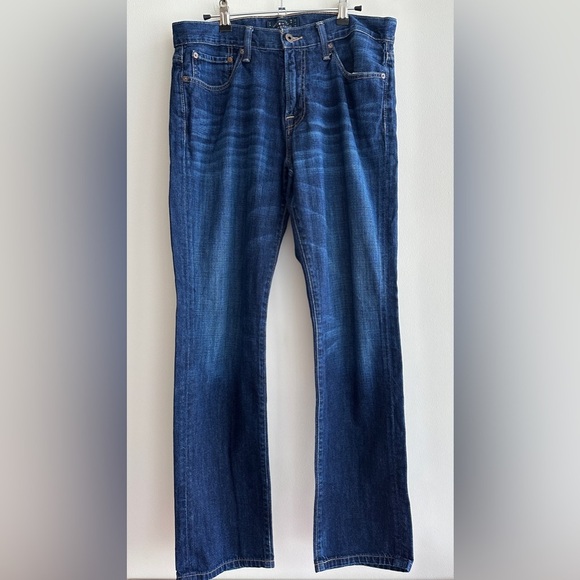Lucky Brand 221 Original Straight Men's Classic Blue Jeans, Size W32 L32 - Picture 3 of 16